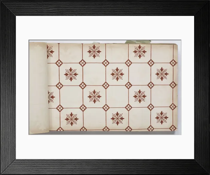 Framed Print : Page from a wallpaper sample book Framed Print : Page from a wallpaper sample book