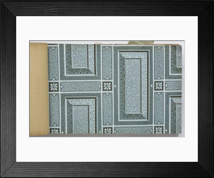 Framed Print : Page from a wallpaper sample book Framed Print : Page from a wallpaper sample book
