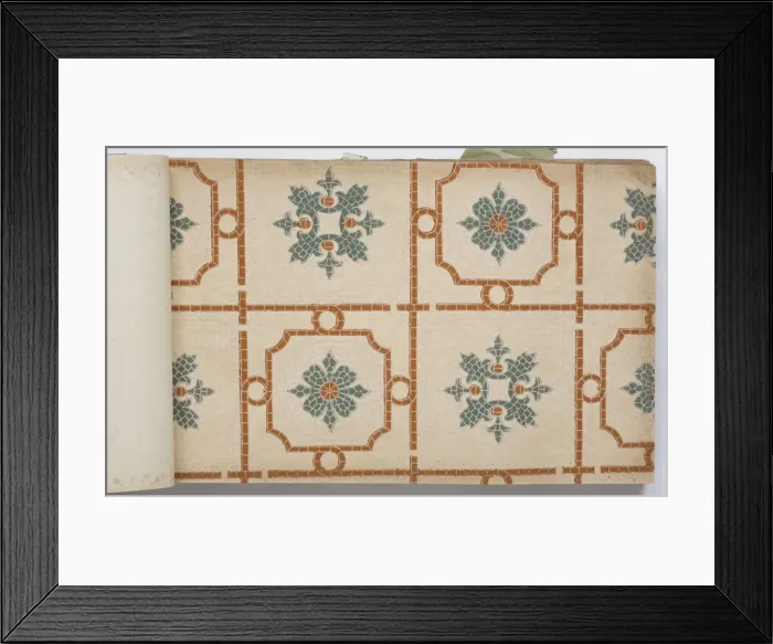 Framed Print : Page from a wallpaper sample book Framed Print : Page from a wallpaper sample book