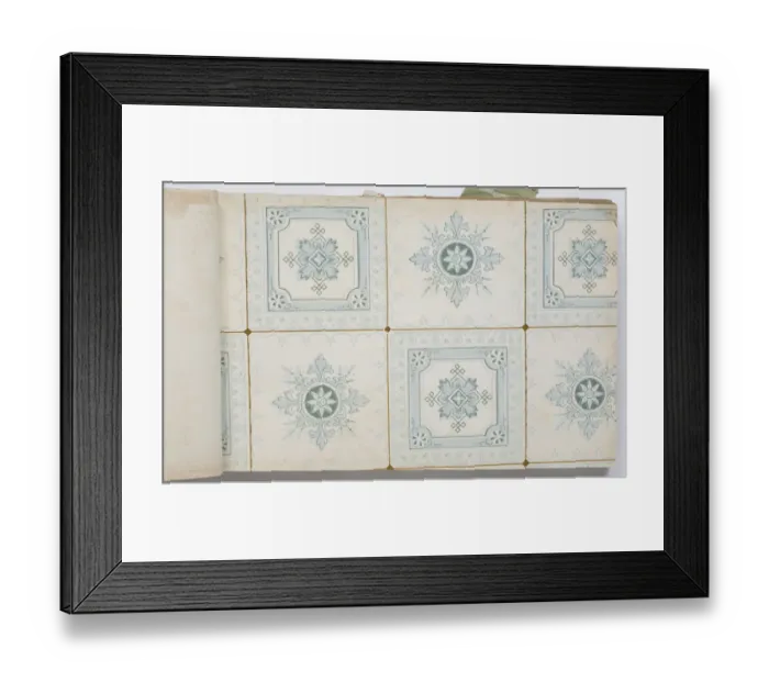 Framed Print : Page from a wallpaper sample book Framed Print : Page from a wallpaper sample book