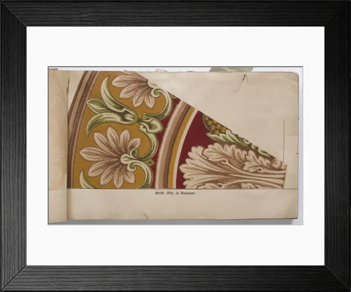 Framed Print : Page from a wallpaper sample book Framed Print : Page from a wallpaper sample book