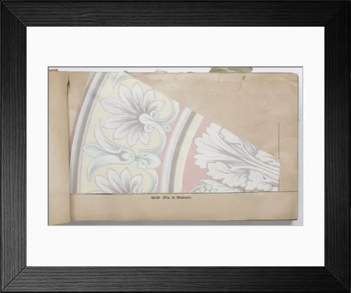 Framed Print : Page from a wallpaper sample book Framed Print : Page from a wallpaper sample book