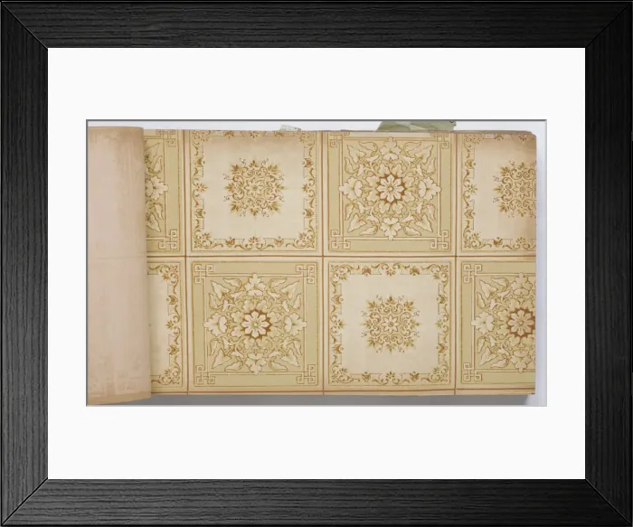Framed Print : Page from a wallpaper sample book Framed Print : Page from a wallpaper sample book