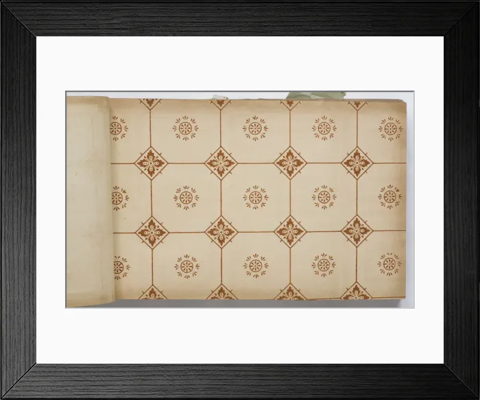 Framed Print : Page from a wallpaper sample book Framed Print : Page from a wallpaper sample book