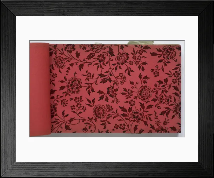 Framed Print : Page from a wallpaper sample book Framed Print : Page from a wallpaper sample book