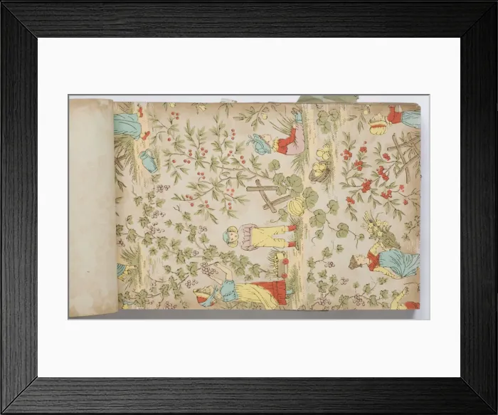 Framed Print : Page from a wallpaper sample book Framed Print : Page from a wallpaper sample book