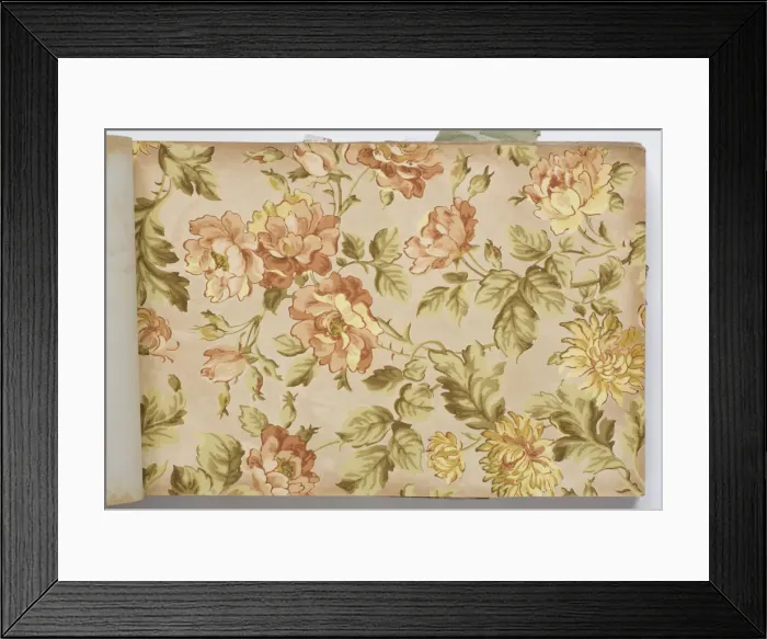 Framed Print : Page from a wallpaper sample book Framed Print : Page from a wallpaper sample book