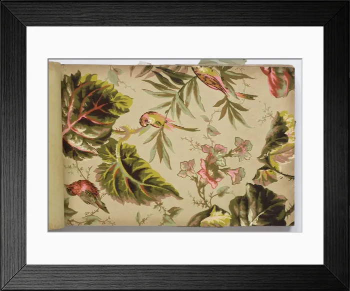 Framed Print : Page from a wallpaper sample book Framed Print : Page from a wallpaper sample book