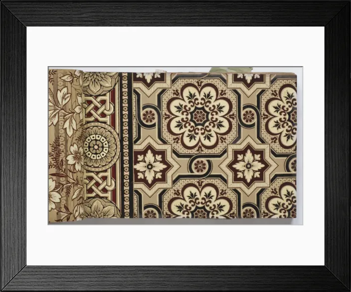 Framed Print : Page from a wallpaper sample book Framed Print : Page from a wallpaper sample book