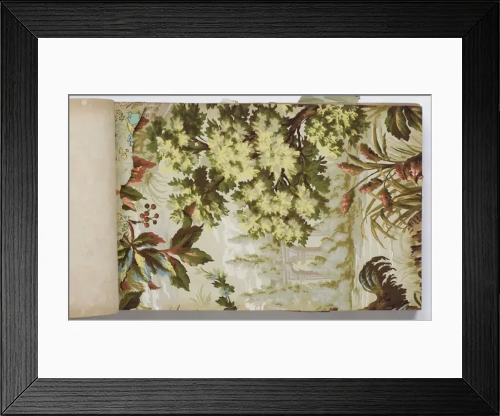 Framed Print : Page from a wallpaper sample book Framed Print : Page from a wallpaper sample book