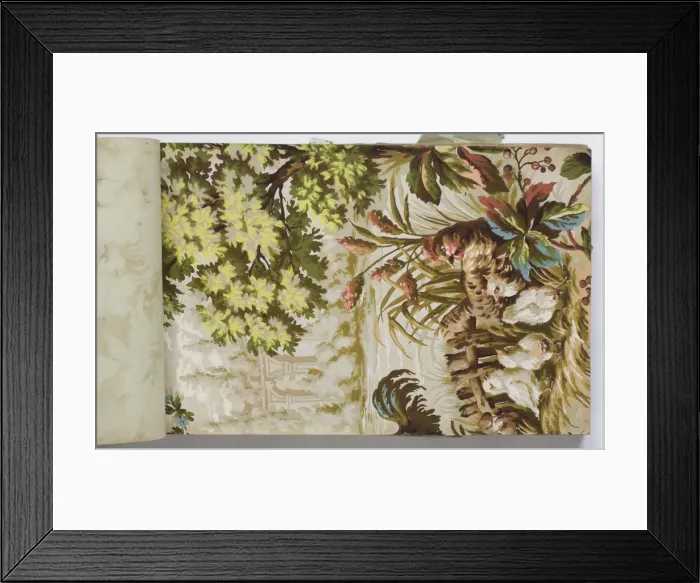 Framed Print : Page from a wallpaper sample book Framed Print : Page from a wallpaper sample book