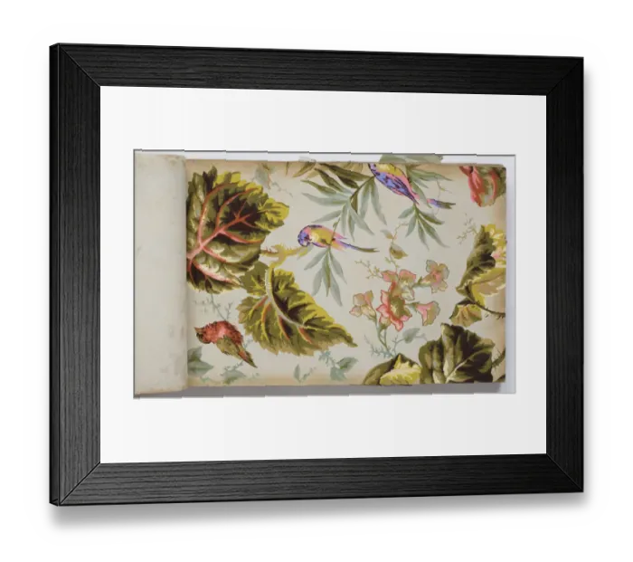 Framed Print : Page from a wallpaper sample book Framed Print : Page from a wallpaper sample book