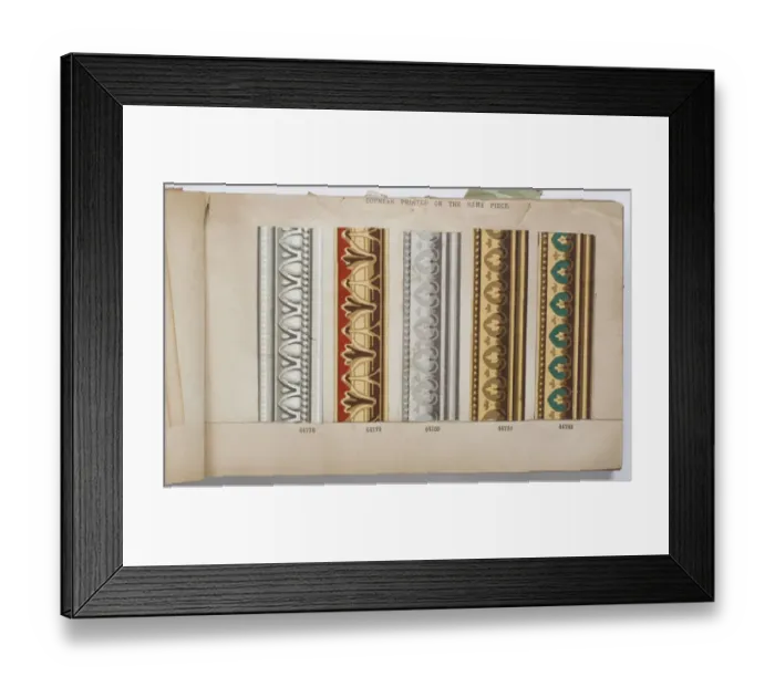 Framed Print : Page from a wallpaper sample book Framed Print : Page from a wallpaper sample book