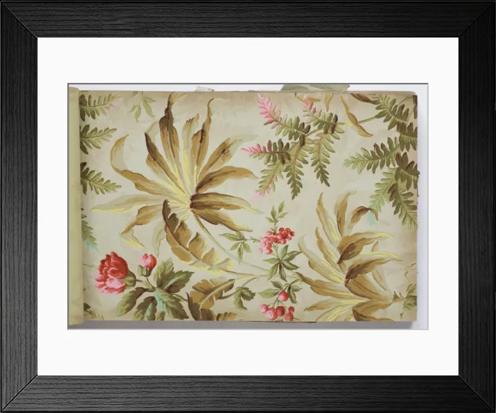 Framed Print : Page from a wallpaper sample book Framed Print : Page from a wallpaper sample book