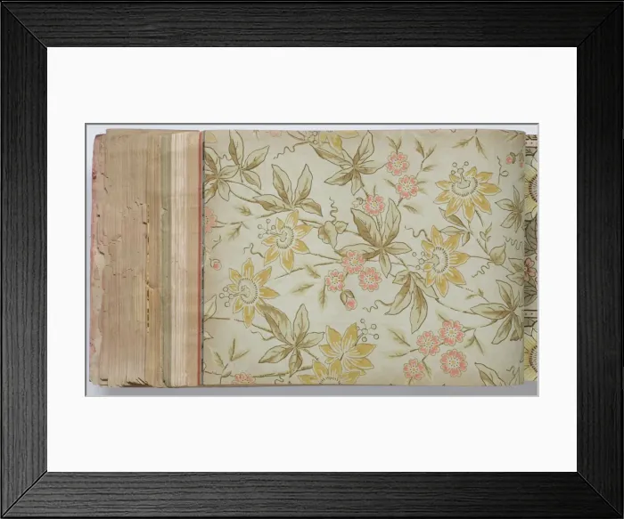 Framed Print : Page from a wallpaper sample book Framed Print : Page from a wallpaper sample book