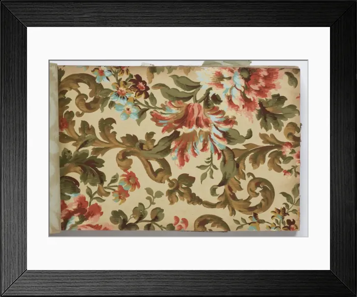 Framed Print : Page from a wallpaper sample book Framed Print : Page from a wallpaper sample book