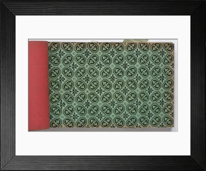 Framed Print : Page from a wallpaper sample book Framed Print : Page from a wallpaper sample book