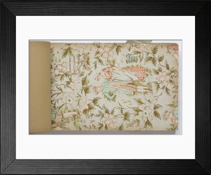 Framed Print : Page from a wallpaper sample book Framed Print : Page from a wallpaper sample book