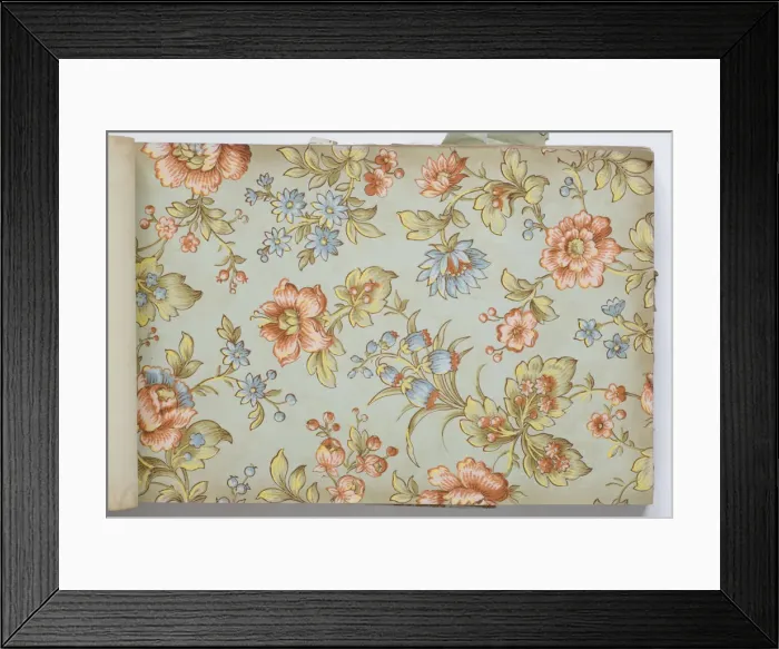Framed Print : Page from a wallpaper sample book Framed Print : Page from a wallpaper sample book