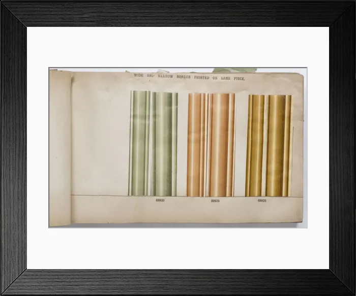 Framed Print : Page from a wallpaper sample book Framed Print : Page from a wallpaper sample book
