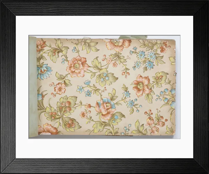 Framed Print : Page from a wallpaper sample book Framed Print : Page from a wallpaper sample book