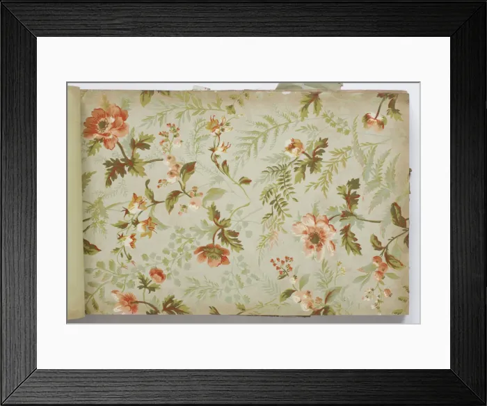 Framed Print : Page from a wallpaper sample book Framed Print : Page from a wallpaper sample book