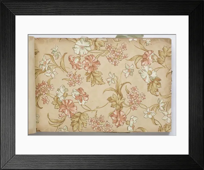 Framed Print : Page from a wallpaper sample book Framed Print : Page from a wallpaper sample book
