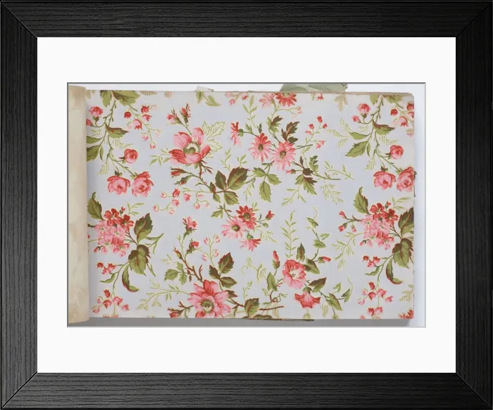 Framed Print : Page from a wallpaper sample book Framed Print : Page from a wallpaper sample book