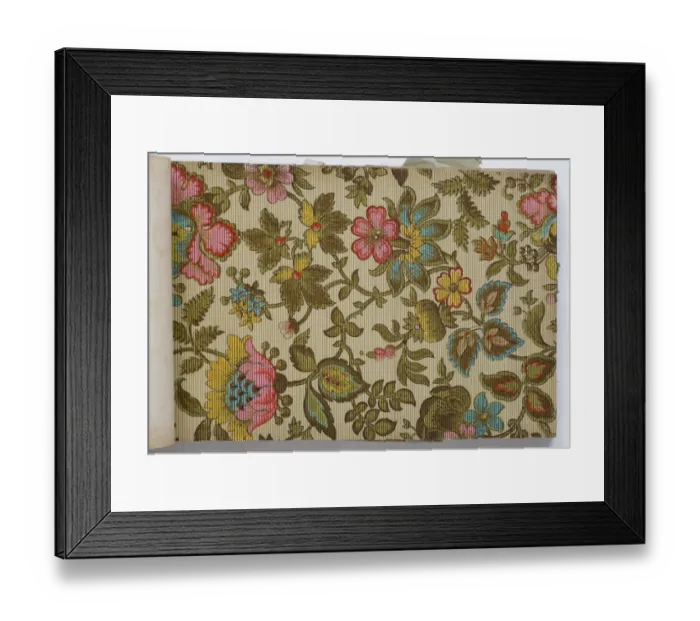 Framed Print : Page from a wallpaper sample book Framed Print : Page from a wallpaper sample book