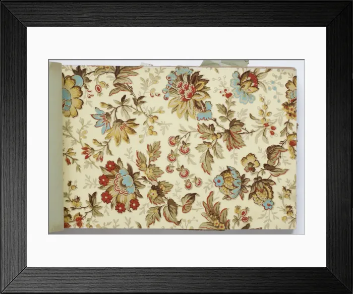 Framed Print : Page from a wallpaper sample book Framed Print : Page from a wallpaper sample book