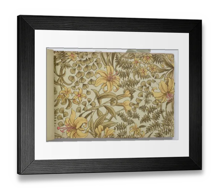 Framed Print : Page from a wallpaper sample book Framed Print : Page from a wallpaper sample book