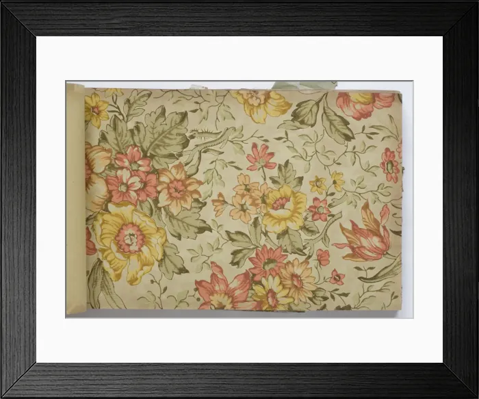 Framed Print : Page from a wallpaper sample book Framed Print : Page from a wallpaper sample book
