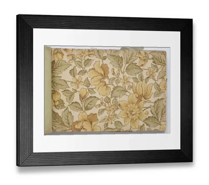 Framed Print : Page from a wallpaper sample book Framed Print : Page from a wallpaper sample book