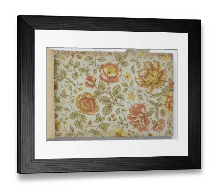 Framed Print : Page from a wallpaper sample book Framed Print : Page from a wallpaper sample book