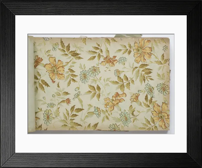 Framed Print : Page from a wallpaper sample book Framed Print : Page from a wallpaper sample book