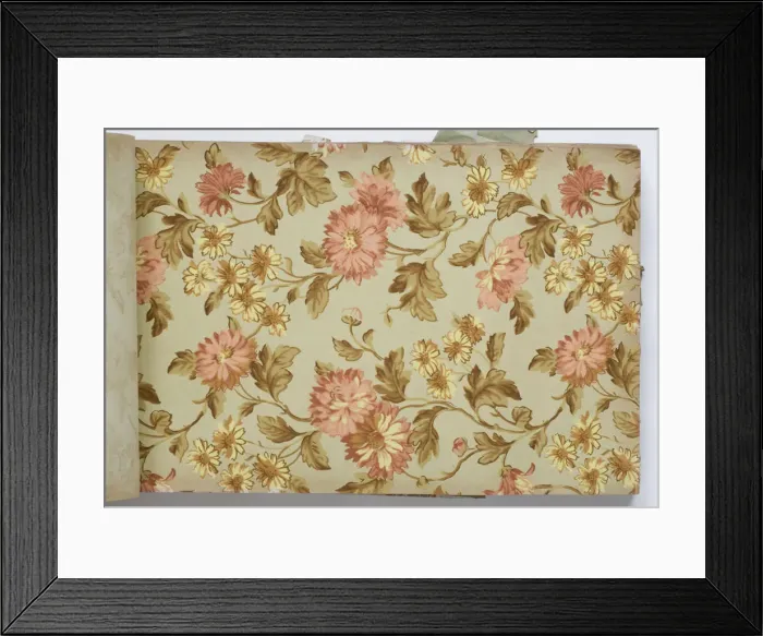 Framed Print : Page from a wallpaper sample book Framed Print : Page from a wallpaper sample book