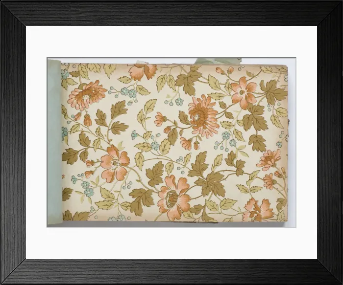 Framed Print : Page from a wallpaper sample book Framed Print : Page from a wallpaper sample book