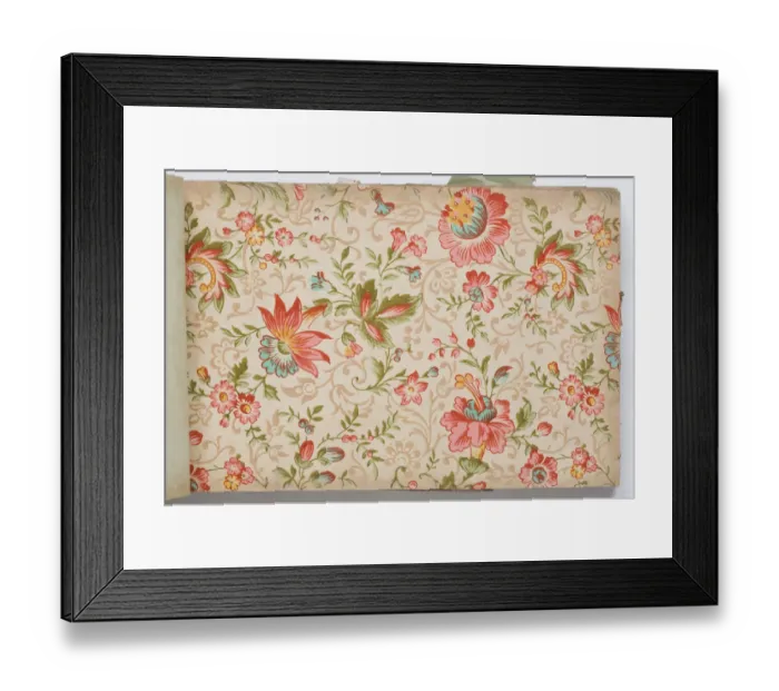 Framed Print : Page from a wallpaper sample book Framed Print : Page from a wallpaper sample book