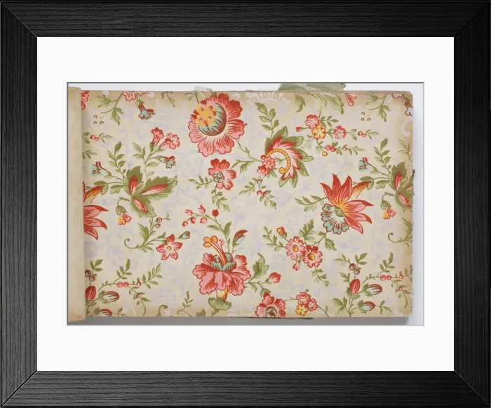 Framed Print : Page from a wallpaper sample book Framed Print : Page from a wallpaper sample book