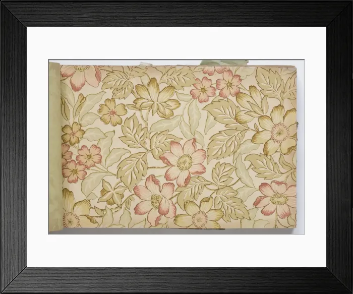 Framed Print : Page from a wallpaper sample book Framed Print : Page from a wallpaper sample book