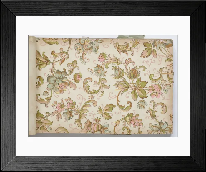 Framed Print : Page from a wallpaper sample book Framed Print : Page from a wallpaper sample book