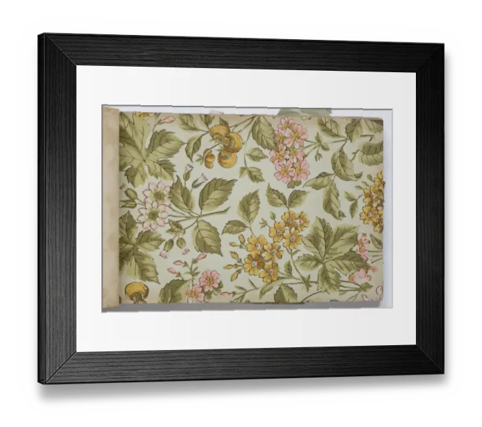 Framed Print : Page from a wallpaper sample book Framed Print : Page from a wallpaper sample book
