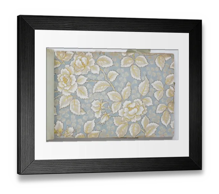 Framed Print : Page from a wallpaper sample book Framed Print : Page from a wallpaper sample book