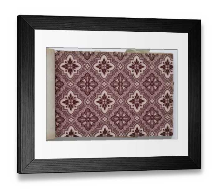 Framed Print : Page from a wallpaper sample book Framed Print : Page from a wallpaper sample book