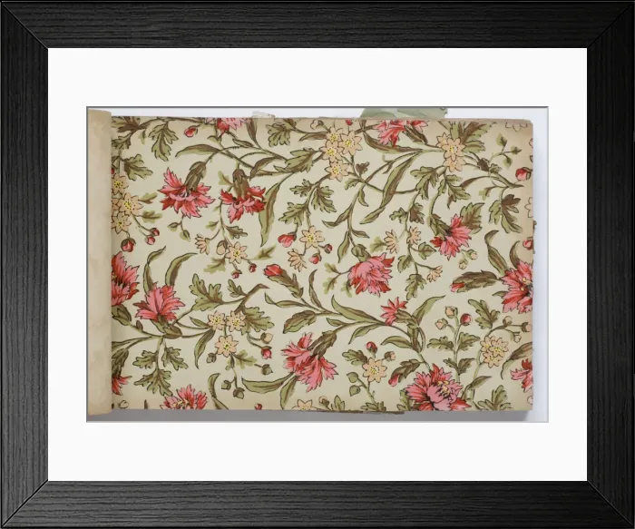 Framed Print : Page from a wallpaper sample book Framed Print : Page from a wallpaper sample book