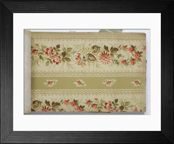 Framed Print : Page from a wallpaper sample book Framed Print : Page from a wallpaper sample book