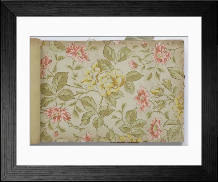 Framed Print : Page from a wallpaper sample book Framed Print : Page from a wallpaper sample book