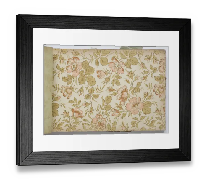 Framed Print : Page from a wallpaper sample book Framed Print : Page from a wallpaper sample book