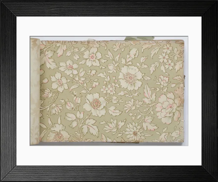 Framed Print : Page from a wallpaper sample book Framed Print : Page from a wallpaper sample book