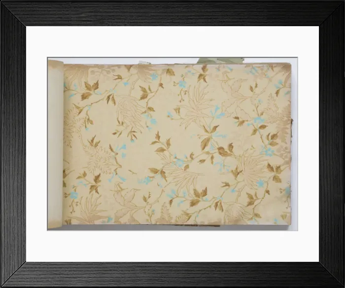 Framed Print : Page from a wallpaper sample book Framed Print : Page from a wallpaper sample book